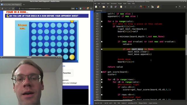 [TAS] Win Connect 4 in Python, Minimax (★★☆) смотреть онлайн