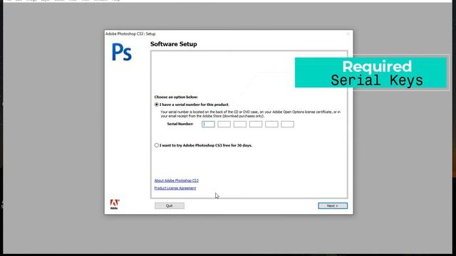 How To Activate AdobePhotoshop CS3
