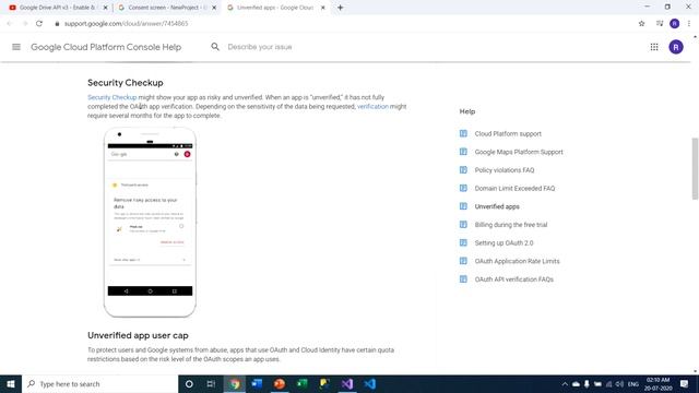 Setup Google API & Services (API Library, OAuth Consent Screen, Credentials)