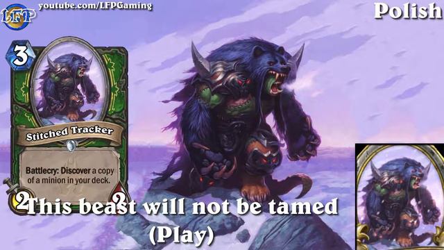 Hearthstone: Stitched Tracker card sounds in 14 languages -Knights of the Frozen Throne смотреть онлайн
