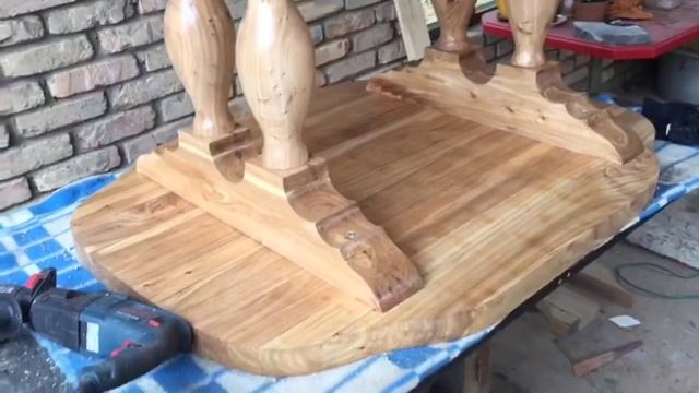 Деревянный стол ручной работы смотреть онлайн