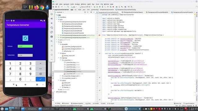 Developing a simple app in Android Studio: Temperature Converter (step 8) смотреть онлайн