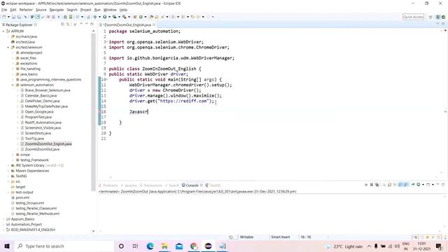 Zoom In and Zoom Out using Selenium смотреть онлайн
