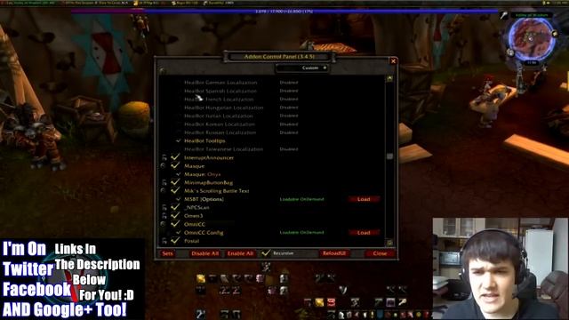 Turn Addons ON AND OFF Without Leaving The Game WoW Addon Control Panel смотреть онлайн