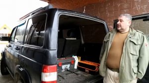 Установка компрессоров и отопителя салона в карманы задних крыльев УАЗа Патриот.