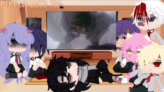 Mha reacts to mirio and deku VS overhaul || Pepperminty Tea смотреть онлайн