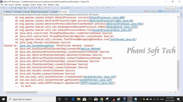 Java Mailing Part - 9 - Ending - Password Retrieval System - Phani Soft Tech смотреть онлайн