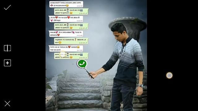 Pics Art Editing Tutorial || WhatsApp Chatting with Girl Friend || Photoshop смотреть онлайн