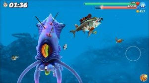 Colossal Squid Boss Battle vs MEGALODON - Hungry Shark World