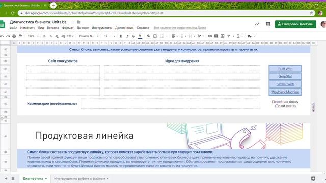 Диагностика бизнеса | units.bz смотреть онлайн