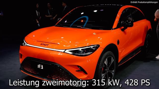 SMART #3 - SUV Coupe mit bis zu 428 PS startet ab 30.000€ in China! смотреть онлайн