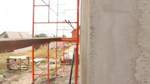 Мокрый фасад от чайника. Базовый армирующий слой. Штукатурим по сетке.