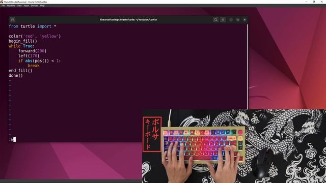 ASMR Programming - Turtle Drawing Stars with Python Programming - Keyboard Talking смотреть онлайн