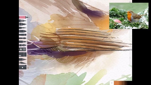 Delicate watercolour in Tayasui Sketches - My Digital Sketchbook #7 смотреть онлайн
