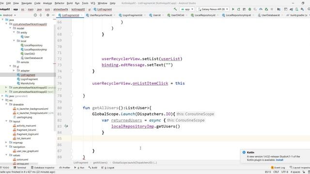 18 - Android - Kotlin - Room Database - Coroutines - Part 02 - شرح смотреть онлайн