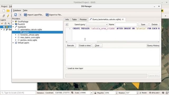 Calculo de área automático em spatialite e Virtual Layers no QGIS смотреть онлайн