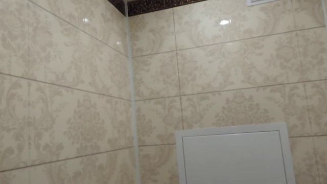 Ремонт туалета панелями пвх Панда (Шоколад) смотреть онлайн