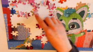 Собираем пазл «Енотки» 360 деталей / 360 pieces jigsaw puzzle