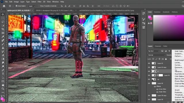 Spiderman Photoshop, Insane Speed Art (cyberpunk Style) #photoshop #photoshopart #speedart