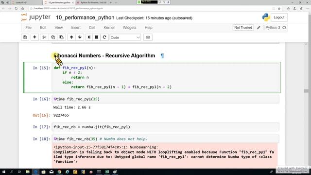 Python for Finance 26. Performance Python-2: Numba PK Cython - 以質數、費氏數列及圓周率為例 (recorded on 20190708 смотреть онлайн