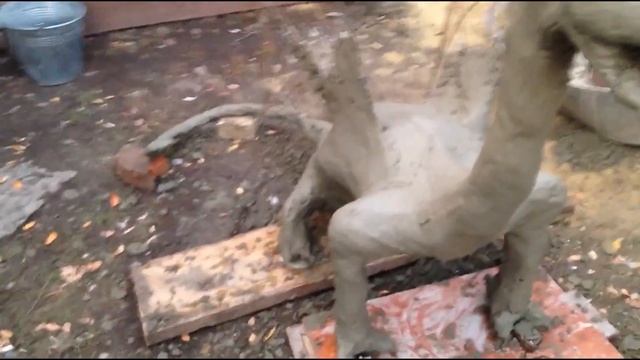 дракончик из арт бетона своими руками ,мастер Сергей Цыганенко. смотреть онлайн