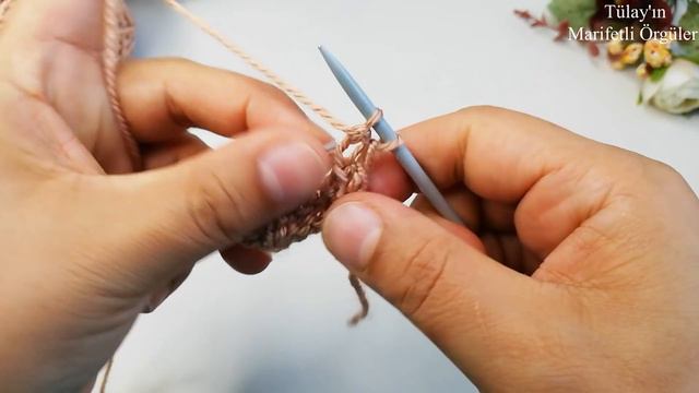 İki şiş Kolay Hasır Sepet örgü Modeli Anlatımı 🎉CROCHET KNİTTİNG