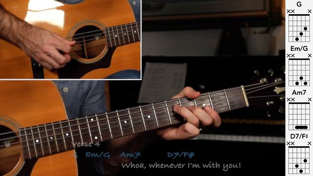 Sam Cooke "You Send Me" Guitar Sing-along, Chords, & Lyrics! смотреть онлайн