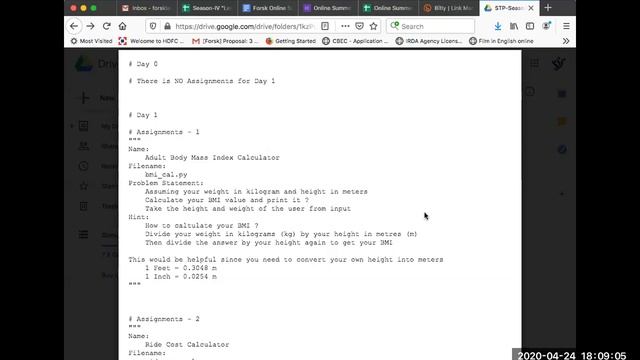 Season 4 - Python for Data Science - Day 2 смотреть онлайн