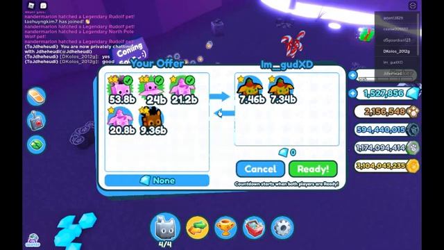 я играю в Roblox [x3 ?] Pet Simulator X! смотреть онлайн