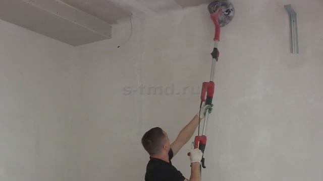 Шлифовальная машина (Жираф) Еinhell шлифуем стены высотой четыре (4) метра быстро и без пыли смотреть онлайн