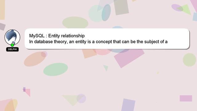 MySQL : Entity relationship смотреть онлайн