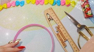 Чуть больше полуметра ленты и красивый ободок готов!