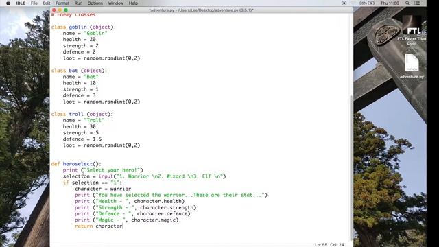 Python Text adventure [EASY!] - Part 2 Hero Select смотреть онлайн