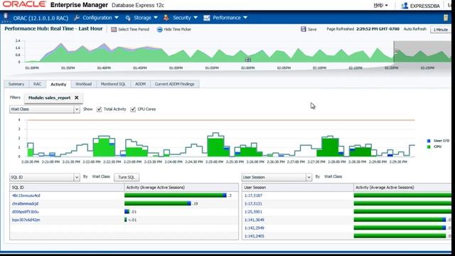 Manage Database Performance with the Performance Hub in EM Express 12c смотреть онлайн
