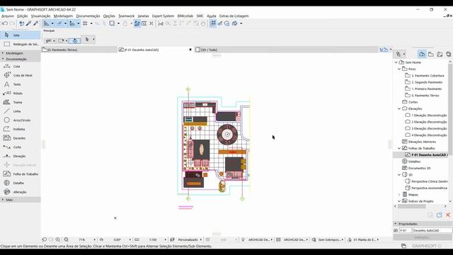 Importando do AutoCAD para o ArchiCAD. смотреть онлайн