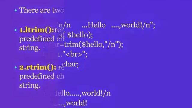 PHP Interview Questions and Answers Trim in php with examples смотреть онлайн