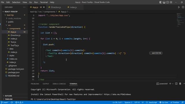 Tool tip in React смотреть онлайн