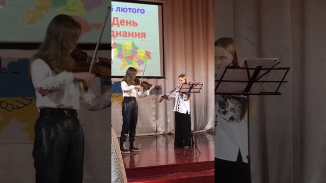 Гімн України @ скрипка дует Софія Джердж та Богданна Круць@ violin смотреть онлайн