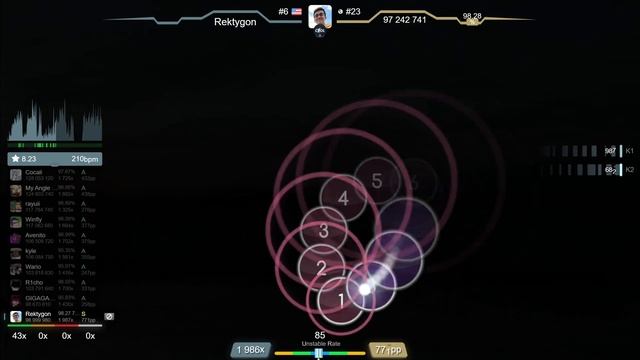 8.5⭐ Rektygon | Kardashev - Cellar Of Ghosts [Remnants] 99.02% (#2 992pp FC) - Osu!