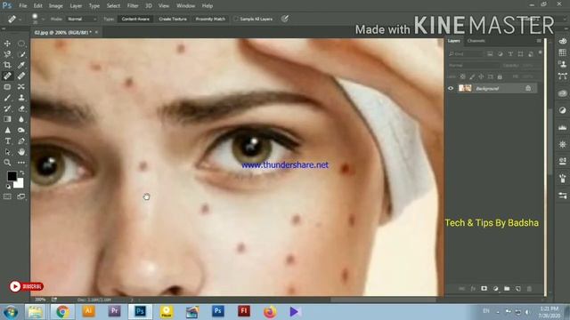 Adobe Photoshop CC Class 21 SPOT HEALING BRUSH TOOL Malayalam Video Tutorial смотреть онлайн