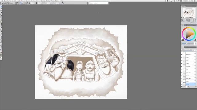 The Last Viking Returns - colouring process walkthrough смотреть онлайн