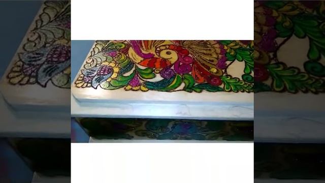 шкатулка ЖАР-ПТИЦА. почти готова :) смотреть онлайн