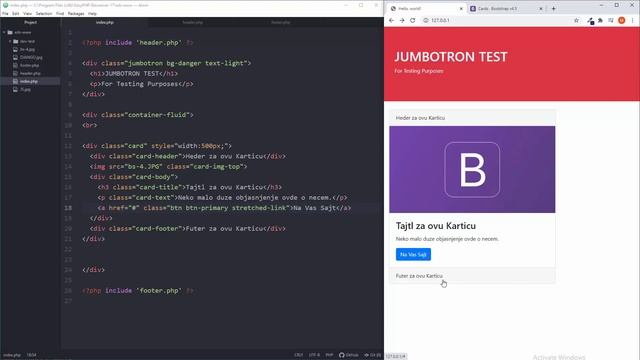 Bootstrap 5 - 16 - Cards - Kartice смотреть онлайн