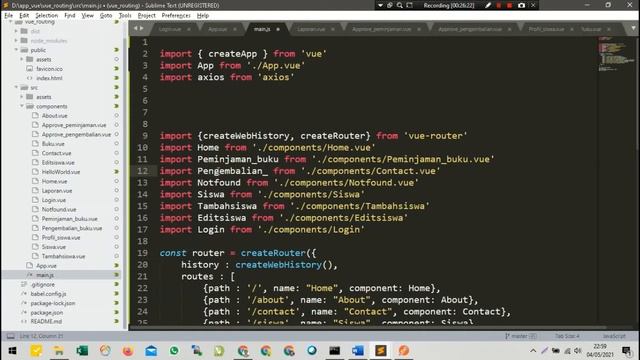 materi vue cli part #9 pembagian hak akses dan menampilkan nama yang login di dashboard смотреть онлайн