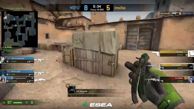 ИНСИЛИО ОБИДНАЯ ИГРА! | НЕВЕРОЯТНЫЙ КЛАТЧ ОТ PIPW!! / Insilio vs HOTU / ESEA Fall Cash Cup (CS:GO) смотреть онлайн