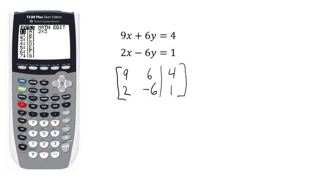 Gauss Jordan Elimination with TI 83 84 RREF Function HD смотреть онлайн