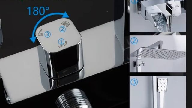Обзор душевой системы Gappo G2407-20 смотреть онлайн
