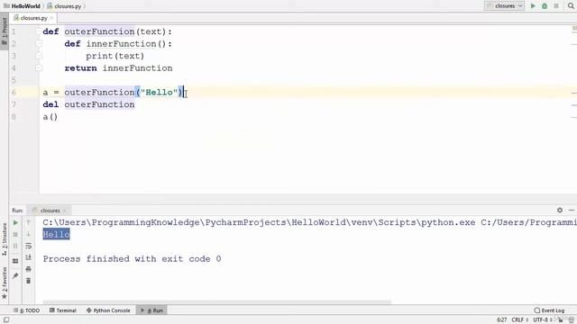 #52 python course for beginners | Python Closures + nested functions | Full python course смотреть онлайн
