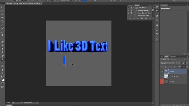 How to make cool looking 3D text in Photoshop CS6 - Part 1 смотреть онлайн