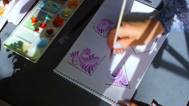 Petrikivka art. Как вписать ветку в сложную форму? смотреть онлайн